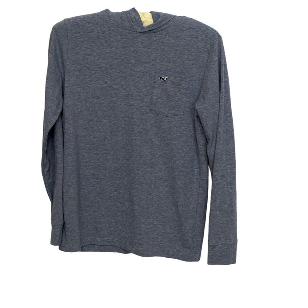 Vineyard Vines Edgartown Blue Whale Hooded Pull-over Top Medium (12-14)